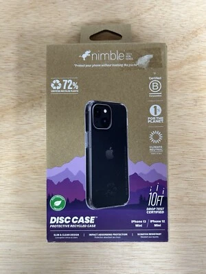 Nimble Apple iPhone 13 Mini/iPhone 12 Mini Disc Case - Clear