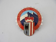 Plaque de calandre émaillée 75mm Badge Automobile Oberosterr Landes Ski - B13