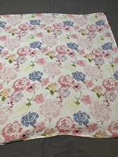 Burt's Bees Baby Organic Swaddle Floral Roses Cotton Receiving Blanket
