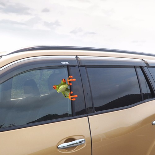 2x Frosch Aufkleber Kröte Frog Sticker Auto Tier Fenster Wandtattoo Bild Deko - Bild 4 von 7