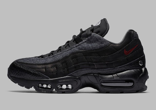 nike air max 95 mens black red