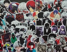 50 Pack of Tokyo Ghoul Anime Stickers for Laptop/Water Bottle/Phone Case/Tablet
