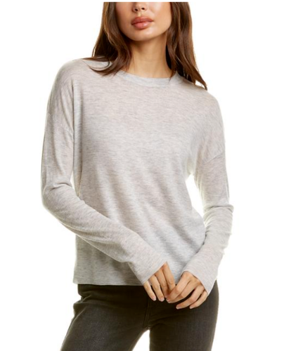 VINCE Heather Gray Wool Cashmere Long 