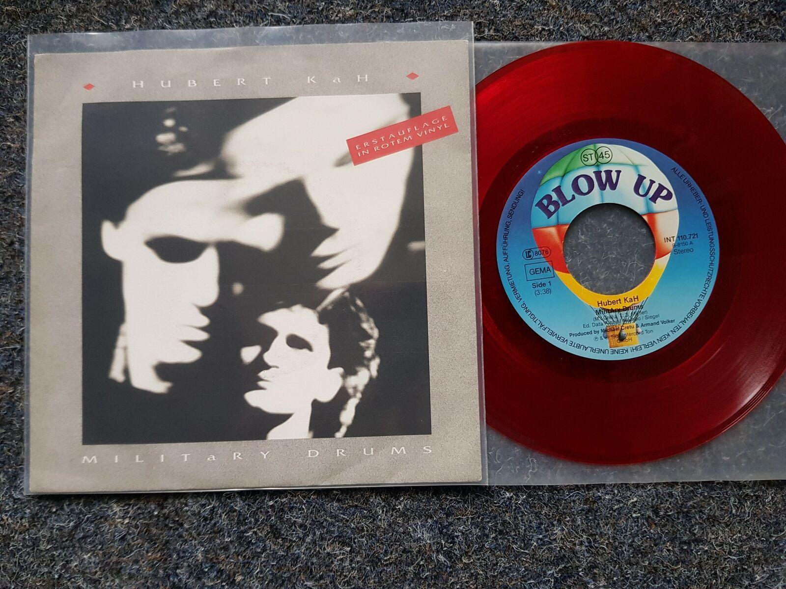 7"" Single Hubert Kah - Military drums RED VINYL