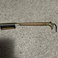 Vintage Brass Eagle Head Andre Sadek  Clothes/ Shoe Brush w/ Hanging Strap