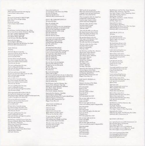 PAUL McCARTNEY Flowers In The Dirt Vinyl Record Album LP Parlophone 1989 & Rock - Picture 9 of 10
