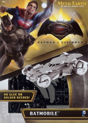 BATMOBILE BATMAN 2016 DAWN OF JUSTICE:Metal Earth Fascinations 3d Laser Cut Kit