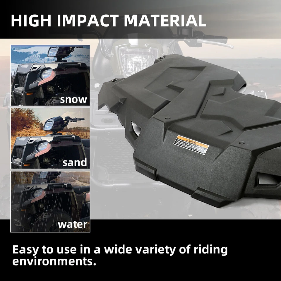 Estante de almacenamiento frontal con enchufes para Polaris Sportsman 450 570 14-24 ATV #26440-070 Foto 3 de 4