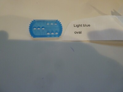 Kenner Spirograph Light blue oval replacement bar gear wheel