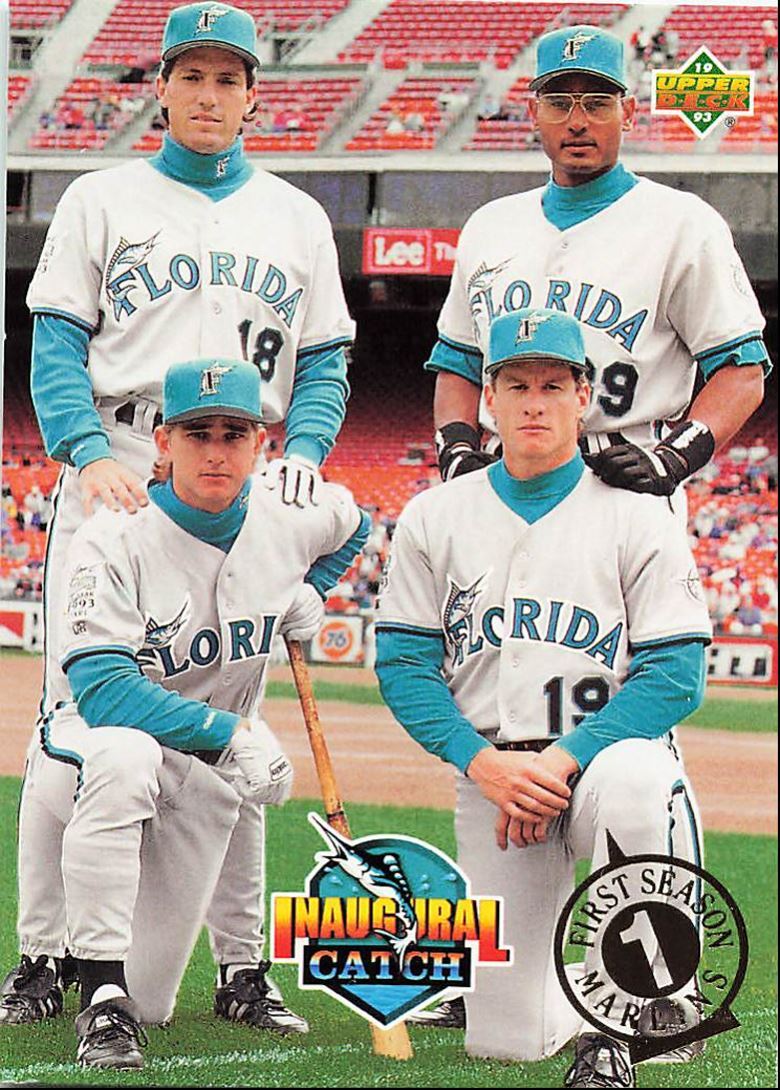 1993 Upper Deck Dave Magadan/Orestes Destrade/Bret Barberie/Jeff Conine Florida