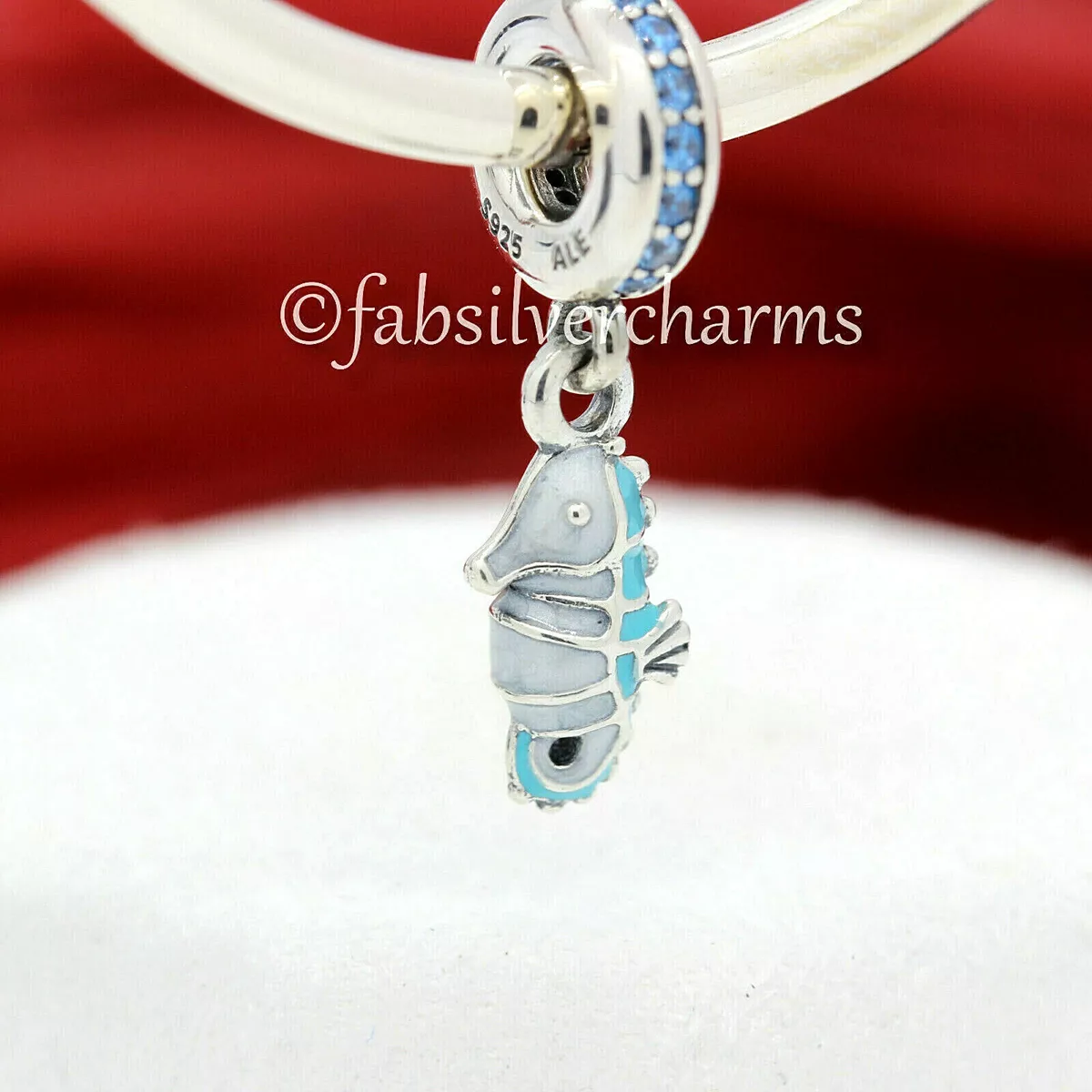 New Authentic Pandora Tropical Seahorse 791311MCZ Beach Charm