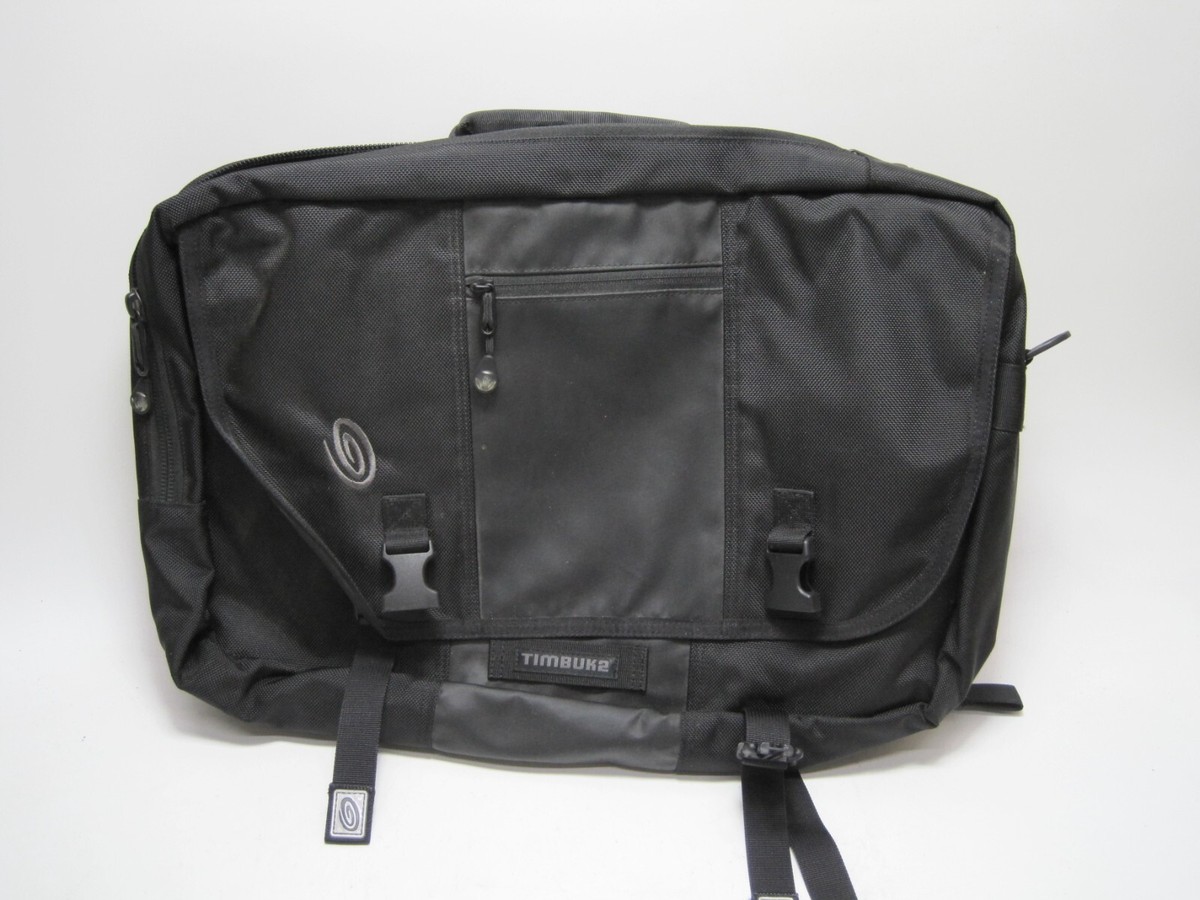 Timbuk2 San Francisco Messenger Bag/Backpack Black Laptop 3-1