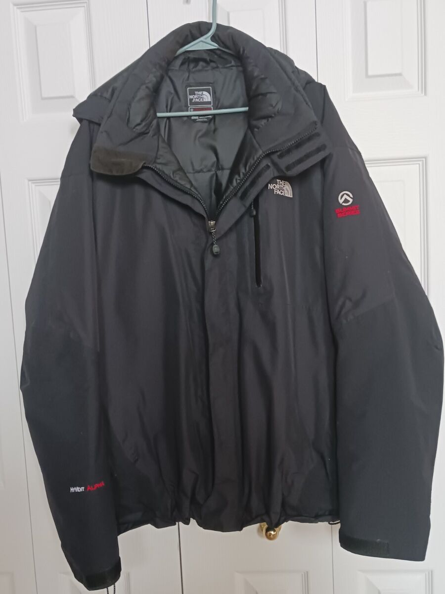 North Face Mens Summit Series Hyvent Alpha Black Jacket XXL Great