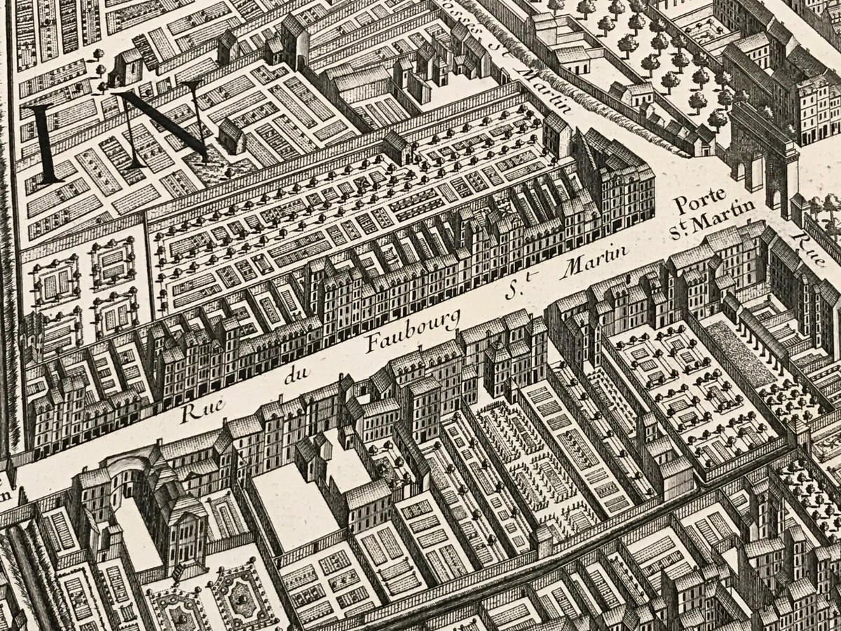 古地図 PLAN de PARIS Turgot 1734-36 The Turgot Plan of Paris | Fine Print Wall Covering