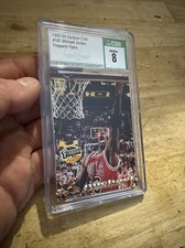 Michael Jordan CSG 8 Vintage Collector Card Stadium Club Frequent Flyers 1993