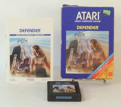 Vintage Boxed Atari 2600 game Defender Tested & Working *