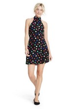 RIXO for Target Dress S Small Black Polka Dot Sleeveless Halter New
