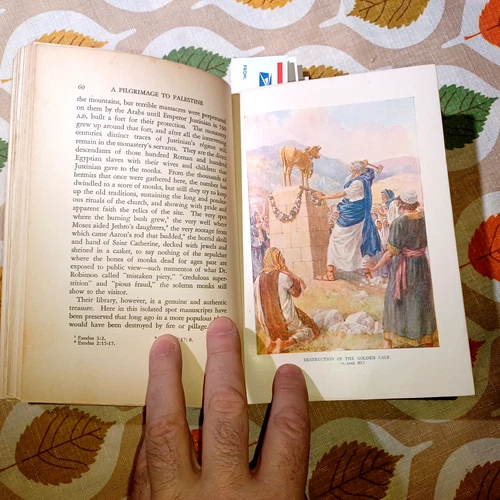 16 Color Illustrations Chautauqua Press 1928 A PILGRIMAGE TO PALESTINE - FOSDICK