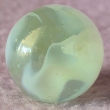 VTG Christensen Agate Light Misty Blue .92" Transparent Swirl Shooter Marble