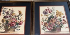 Lot 2 30x28 Jean Baptiste Monnoyer Print Colored Etching Art N De Poilly Flowers