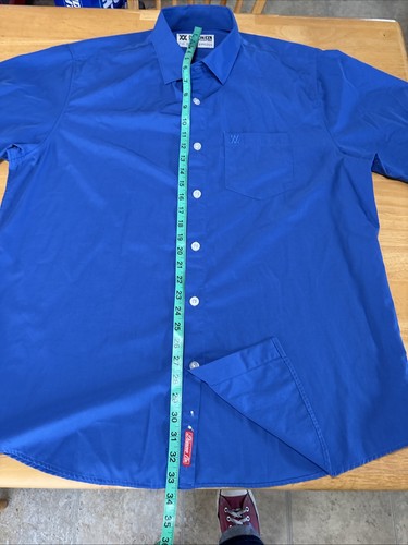 Dixxon Sz XL Short sleeve performance bamboo shirt in blue - Bild 5 von 8