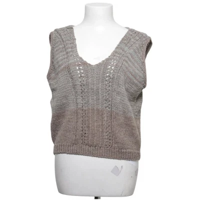 Pull, taille : S, gris/marron, autre, maille fine, femme #Fia - Photo 1/4