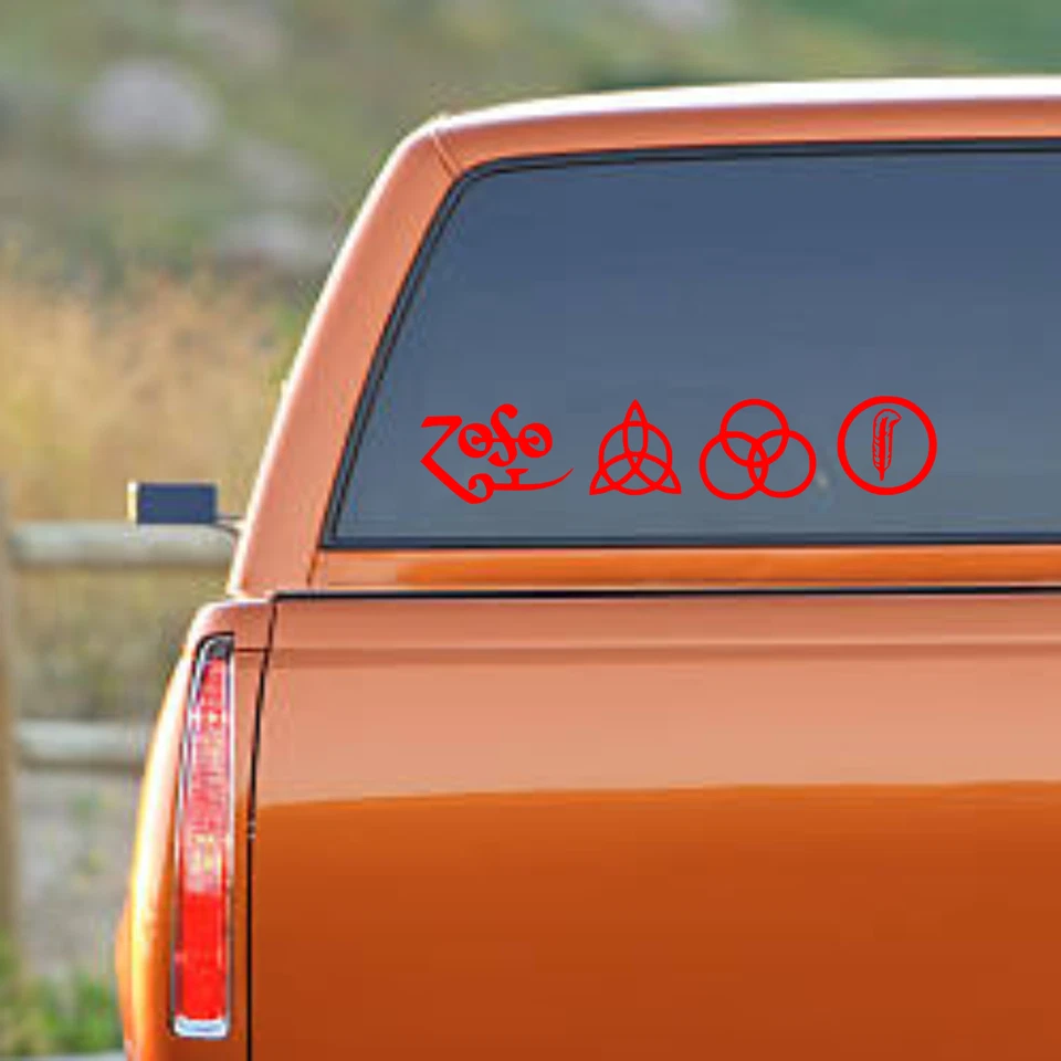 Led Zeppelin Sticker Vinyl Decal Car Truck Window Bumper Pick Size & Color Rock - Image 4 of 4