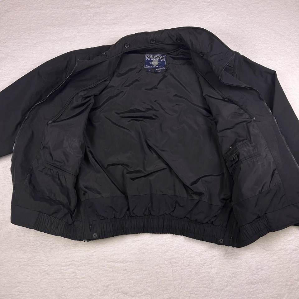Spiewak Golden Fleece Jacket Mens Large Black Police Uniform Bomber Coat - Image 4 of 4