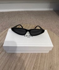 New Women's Ladies Celine Cat Eye Sunglasses Black Shiny Sun Glasses