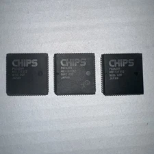 (3 pc) Chips P82A204 PC/AT Chipset IC, PLCC