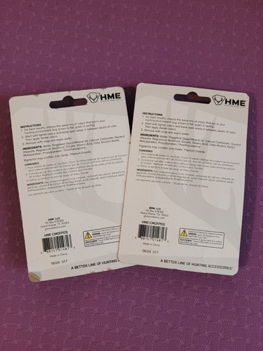 2er Pack - HME Camo Gesichtslackstift schwarz/braun/dunkelgrün - CMOFPDS - Bild 2 von 2