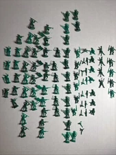 Atlantic #55 LOT! 77 Figures+ 7 Guns Japanese WWII Soldiers Sendai 1/72 HO Scale