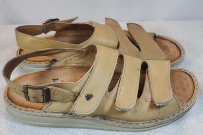 Finn Comfort Sandals Tan Leather Women's 8.5 Made in Germany 39