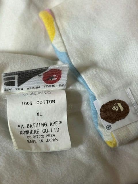 A BATHING APE Reversible Long T Shirt Multi Camo Used thumbnail 6