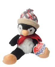 Holiday Winter Penguin Hug Fun Plush 8" Stuffed Animal Toy Beanie Hat Scarf NEW