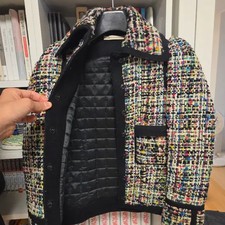 Balenciaga Tweed Jacket - Size 40, Stylish and Unique