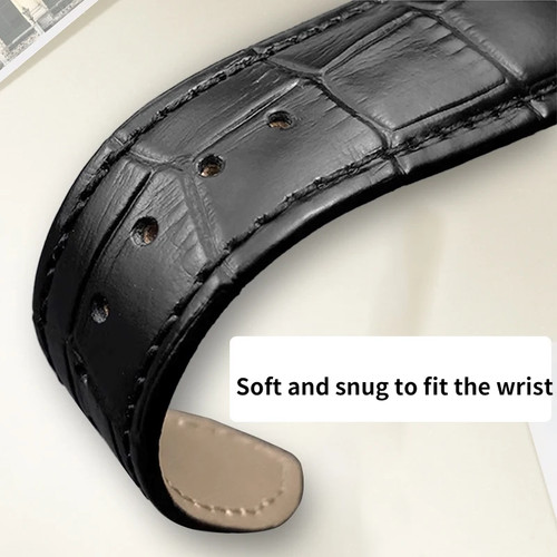 25*13mm Leather Watch Band Strap For Patek Nautilus 5711 5712 5980 5722 Bracelet - Picture 5 of 32