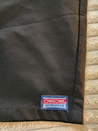 Scrub medico grande unisex lotto di 3 cherokee nero molte tasche - Foto 8 di 8