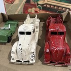 $100 VALUE 1950's METAL MASTERS CO NO. 200 FIRE TRUCKS  & JEEP DIE CAST ORIG BOX — photo 10