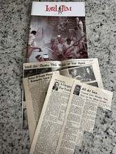 Vintage 1965 Lord Jim Movie Promo Brochure & Newspaper Clippings Peter O’Toole