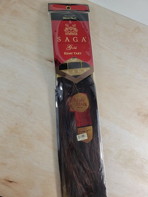 #ad Milky Way Saga Gold Remy Yaky Human Hair Weave 14quot; Color 2 New Sealed $24.99