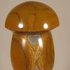 3.1" POLYCHROME JASPER Mushroom Carved Polished Standup Stone- Madagascar — photo 6