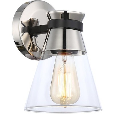 Artcraft Lighting AC11801NB Kanata Wall Sconce Black and Brushed Nickel