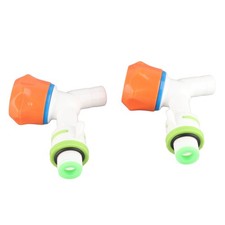 2PCS Water Faucet PPR Plastic G1/2 External Thread Cold Water Tap For Garden