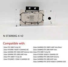 GPU Water Block For Zotac RTX3080 3090 X-GAMING OC/ZT-A30800D-10P Trinity