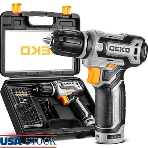 Cordless Drill 12V Electric Power Drill Set W/ LED Light & Accessories New