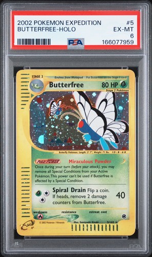 Butterfree graded PSA 6 for sale on eBay