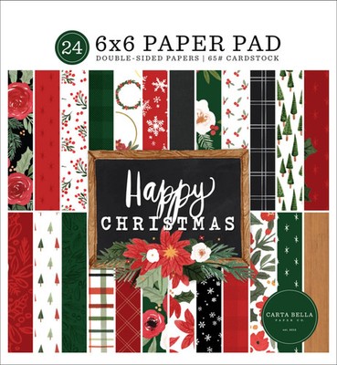 Carta Bella 6'' x 6'' Papierblock Frohe Weihnachten CBXM140023
