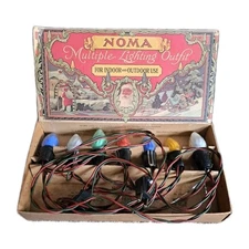 VtgNoma Multiple Lighting Outfit Equipped W/Mazda Lamps In Original Box Tested