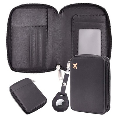 Passport Holder with Airtag,Passport-Wallet-Holder for Women, RFID Passport H...
